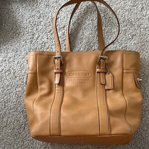 Coach Brown Leather Tote Bag